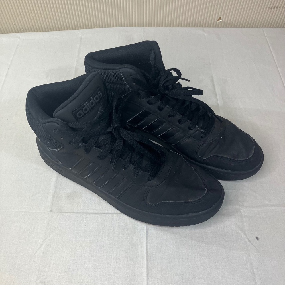 Adidas Hoops‎ 3.0 Mid Mens Basketball Shoes Triple Core Black GW3020 Size 11.5